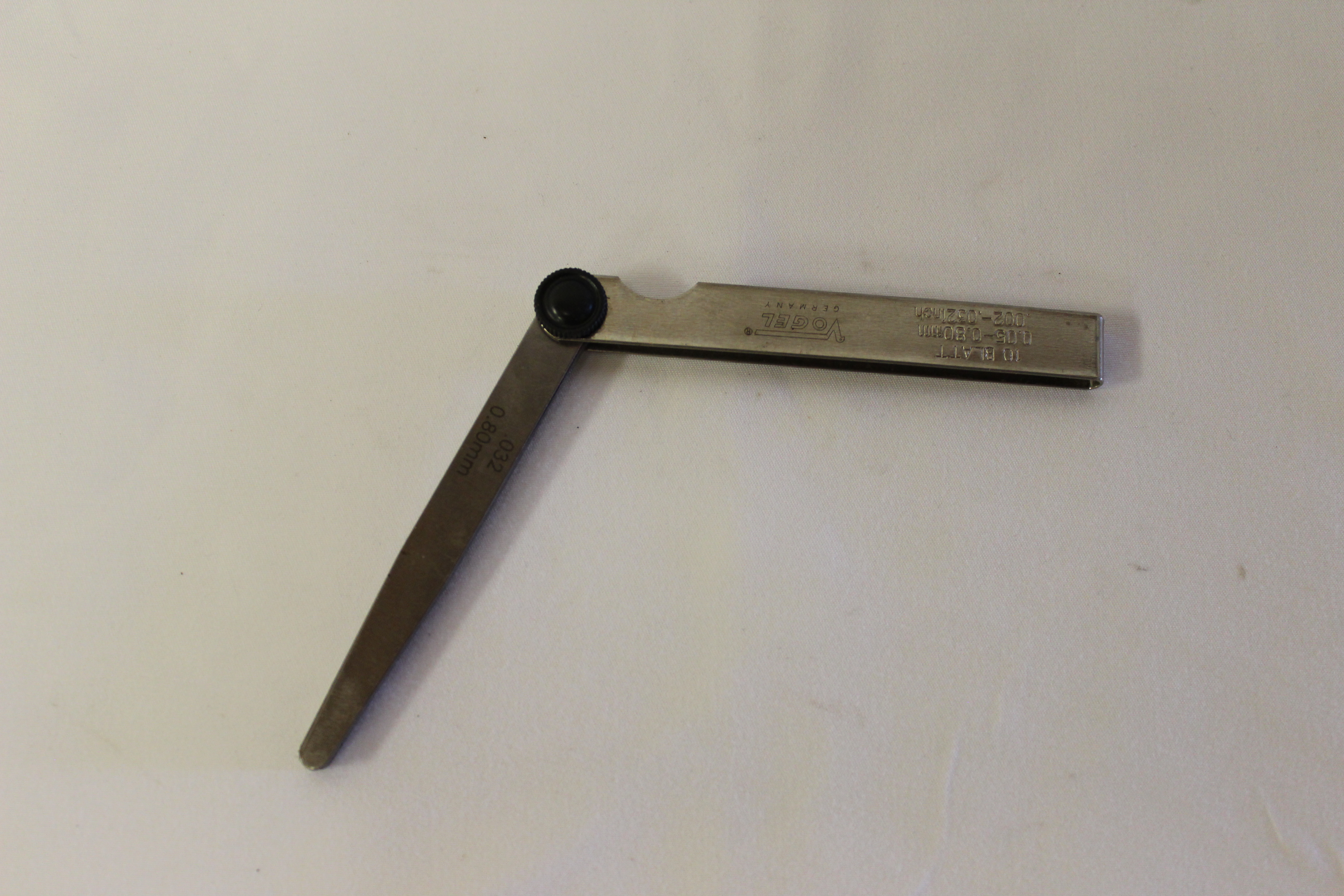 Fühlerlehre 10Blatt 0,05-0,80mm