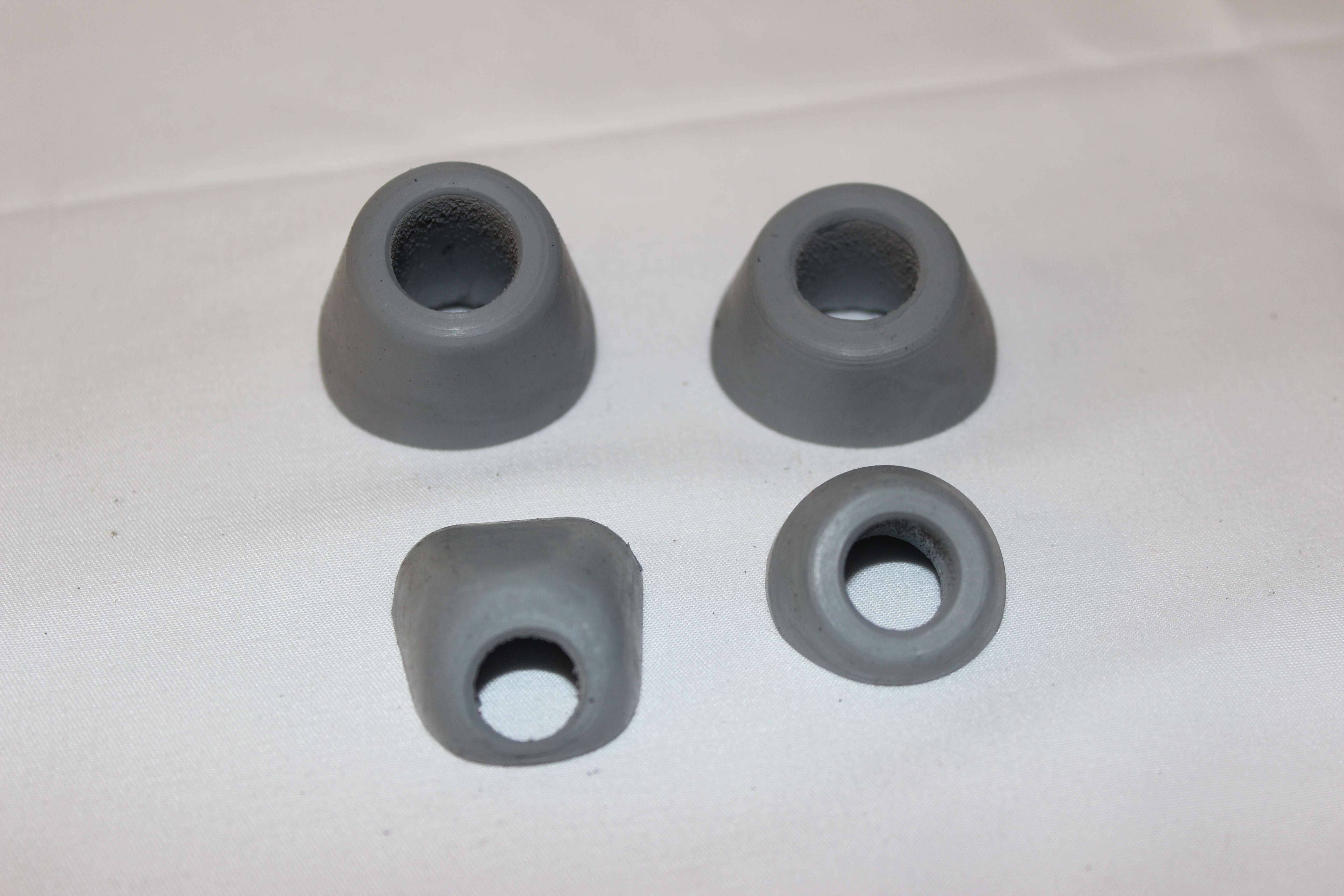 Scharniergummis, Satz für eine Tür, grau