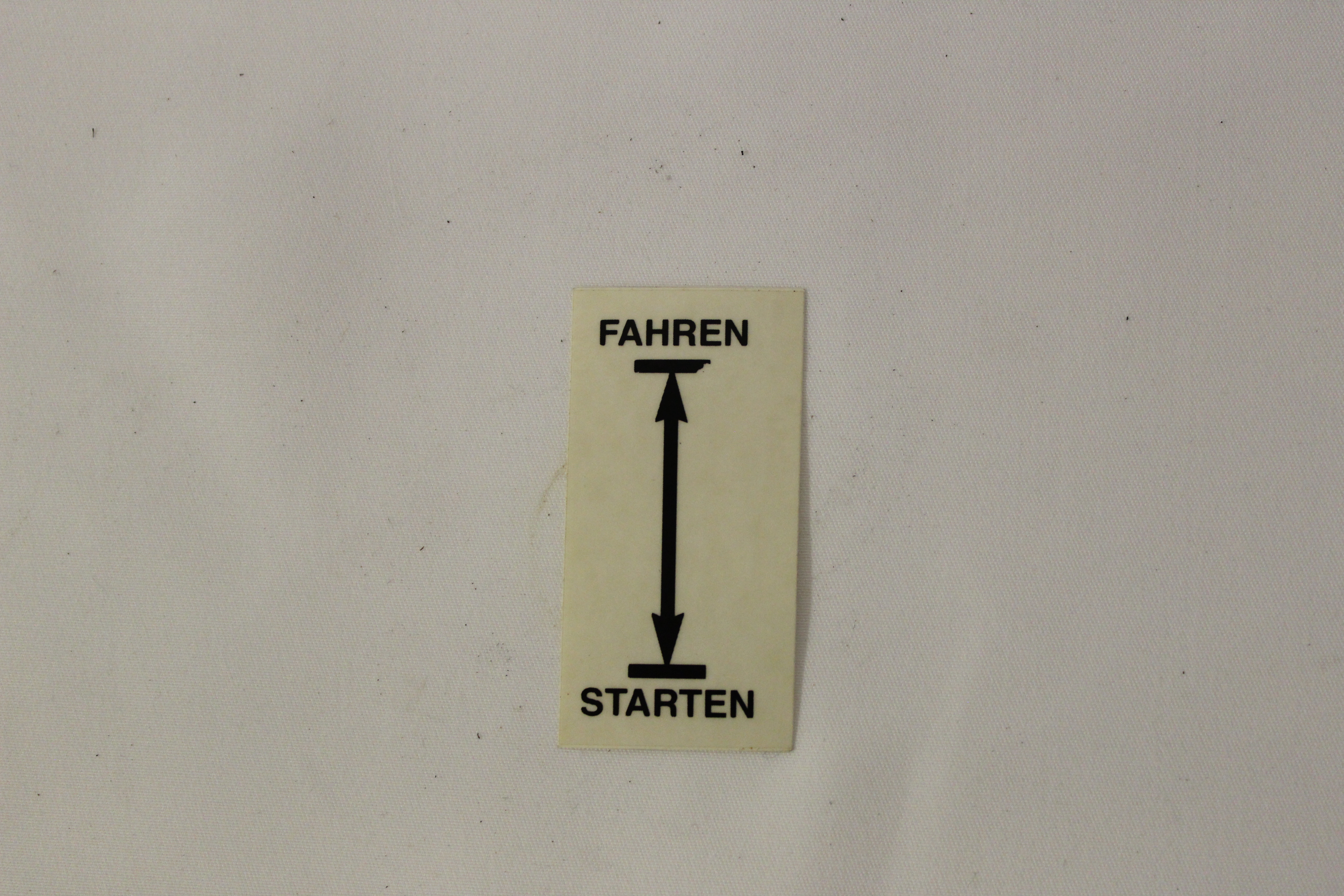 Abziehbild für Starter und Heizung