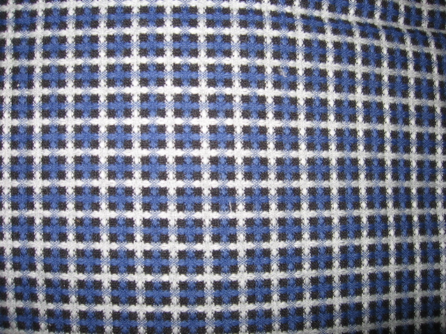 Original Sitzstoff Blau-Schwarz Isetta